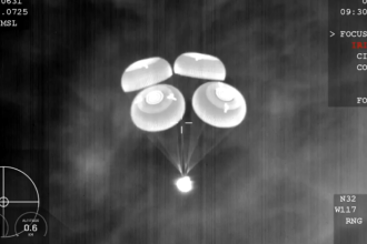 Sukromna vesmirna misia pristala v Tichom oceane