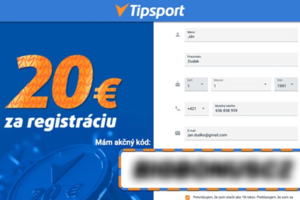 Tipsport akcny kod 2025 overeny bonus 7777Eur plus 20Eur v septembri