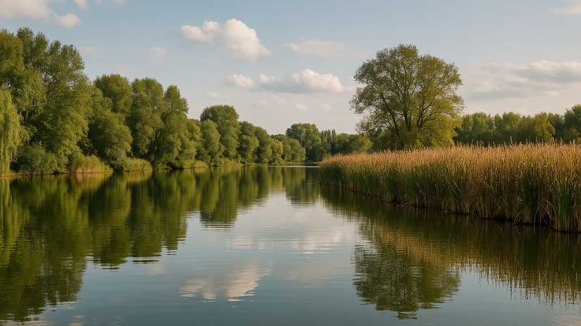 Levice rybniky ako oaza uprostred mesta