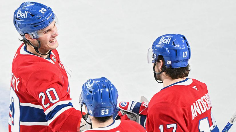 Krasna akcia nechytatelna strela Slafkovsky zavesil Montreal rozobral Pittsburgh