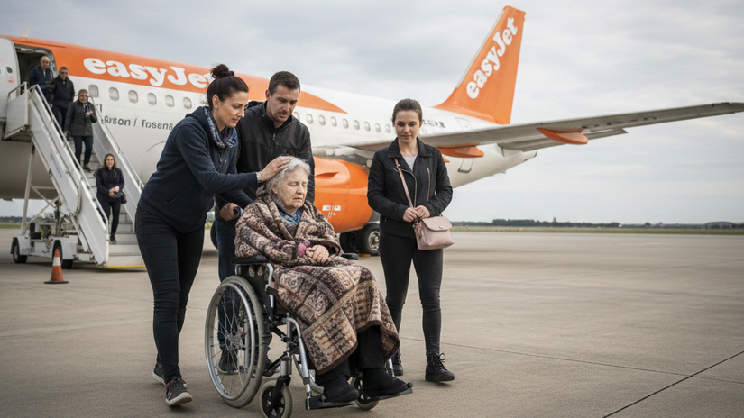 Rodina priviezla do lietadla mrtvu babicku tvrdia cestujuci easyJet ma inu verziu