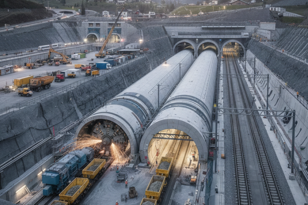 Europa prepisuje historiu pod Alpami Tunel Brenner je o krok blizsie k realite a prvenstvu Vytazili z neho 21 5 miliona metrov kubickych horniny