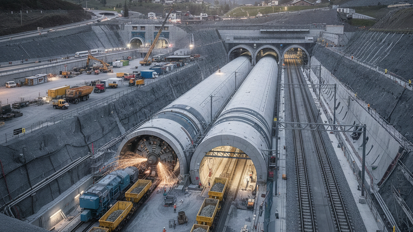 Europa prepisuje historiu pod Alpami Tunel Brenner je o krok blizsie k realite a prvenstvu Vytazili z neho 21 5 miliona metrov kubickych horniny