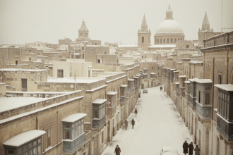 Zobudili sa do bieleho rana ale sneh to nebol Tento europsky ostrov nezazil snezenie uz od roku 1962