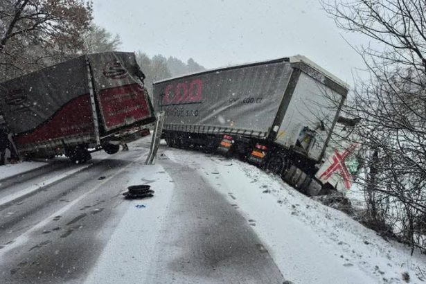 ONLINE Snehova bomba zasiahla Slovensko prve nehody Bratislavu moze zasypat az 30 cm snehu