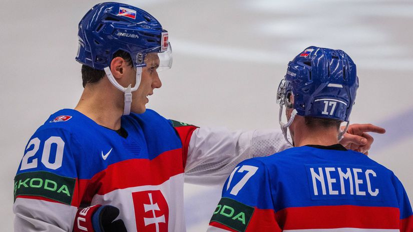 Slovaci prvykrat trenovali aj s hracmi z NHL Slafkovsky sa zoznamil so spoluhracmi v elitnom utoku