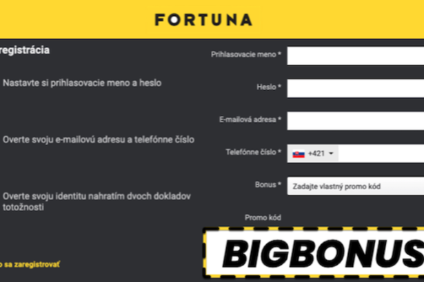 Fortuna promo kod BIGBONUS platny v marci 2026