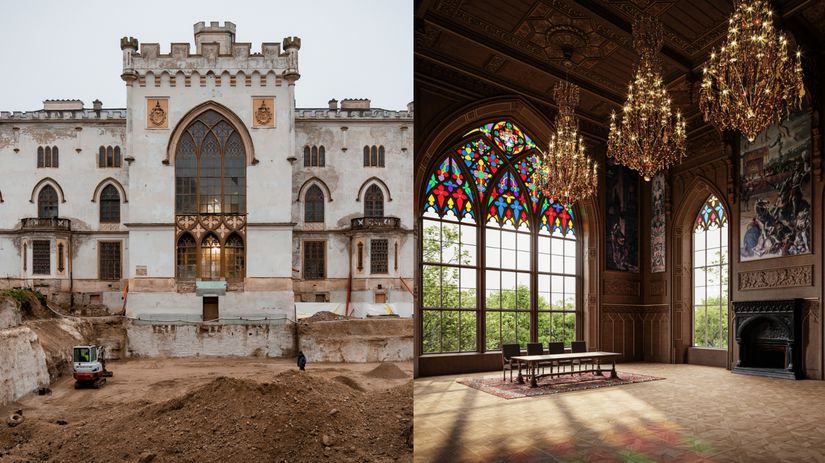 Pribeh kastiela v Rusovciach vrcholi Sidlo pre statne navstevy pohltilo sto milionov co je najviac vidno v interieri