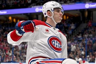 Chyt ma ak to dokazes Slafkovsky rozkmital nohy a ukoncil 40 rocne cakanie Montrealu