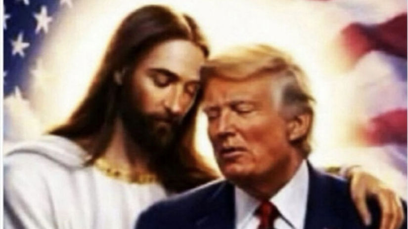 Lavicovym sialencom sa to nebude pacit Trump opat rozviril emocie veriacich s dalsou fotkou Jezisa