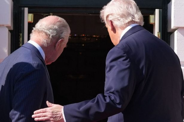 Stacil jeden dotyk Trump pri stretnuti s Karolom III opat porusil kralovsky protokol
