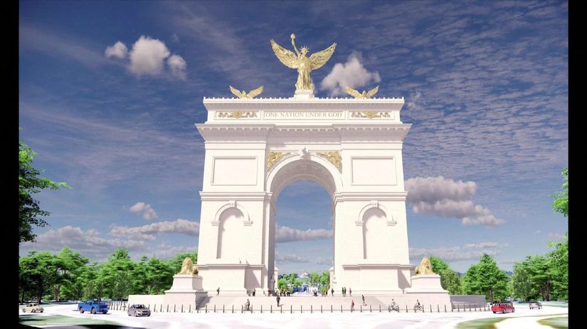 Trumpova administrativa predstavila navrh Vitazneho oblukaa ktory by mal byt vo Washingtone