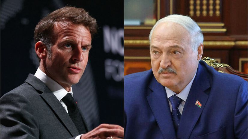 Macron prekvapivo telefonoval Lukasenkovi Co odkazal Putinovmu najblizsiemu spojencovi