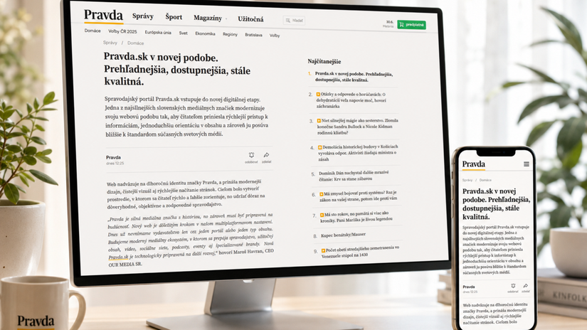 Uz zajtra Pravda sk v novej podobe Prehladnejsia dostupnejsia stale kvalitna