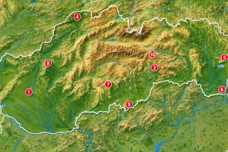 KVIZ Milujete Slovensko Potom bude tato mapa pre vas hraka Slovensko Cestovanie