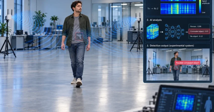 Wi-Fi dokáže odhaliť zbraň pod oblečením, nepotrebuje kamerový obraz